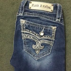 Rock Revival Bling Bootcut Jeans - 26x31